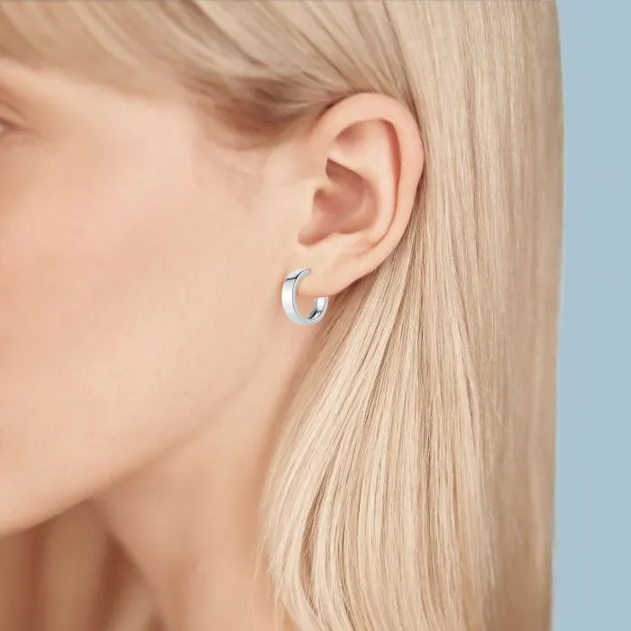 Birks Sterling Bold Square 20mm Hoops