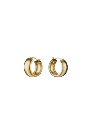Bling Bar Cialda Hoops Plain Gold