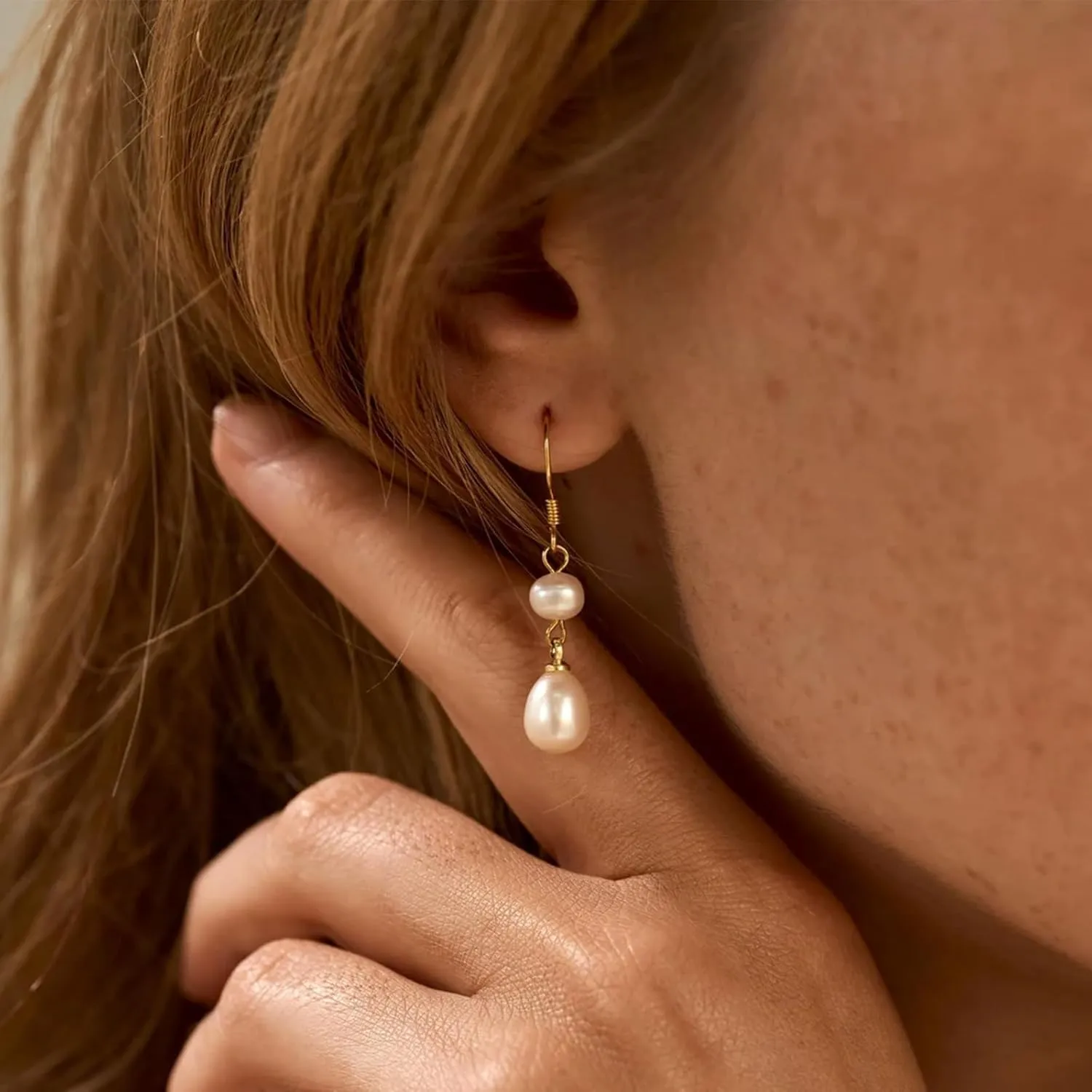 Boho Baroque Pearl Dangle Earrings - Elegant Wedding & Statement Studs for Guest Dresses Accessories