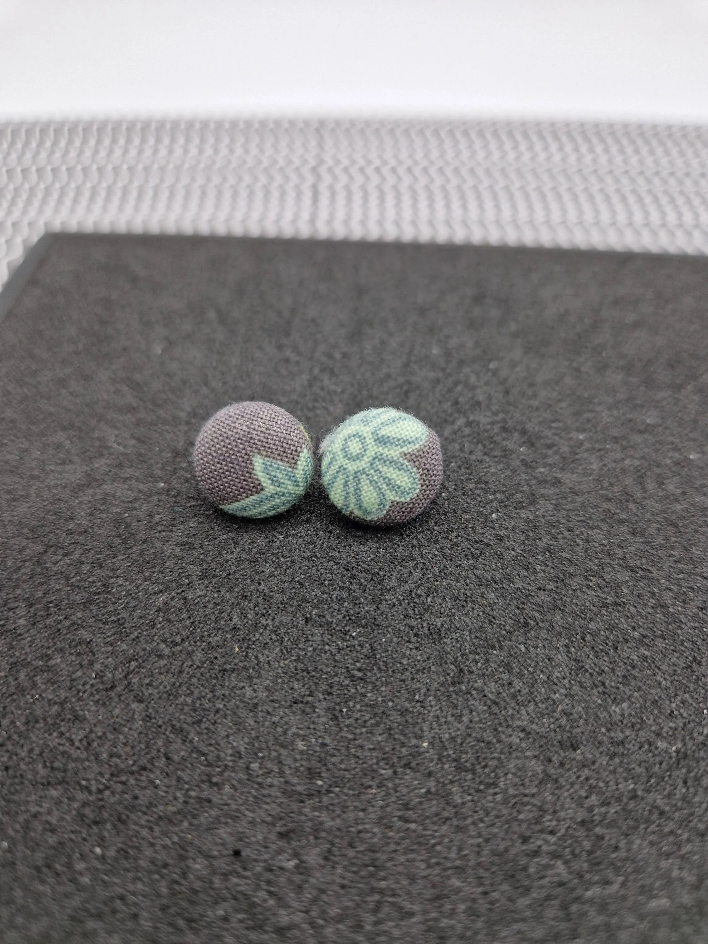Bold and bright button stud earrings.