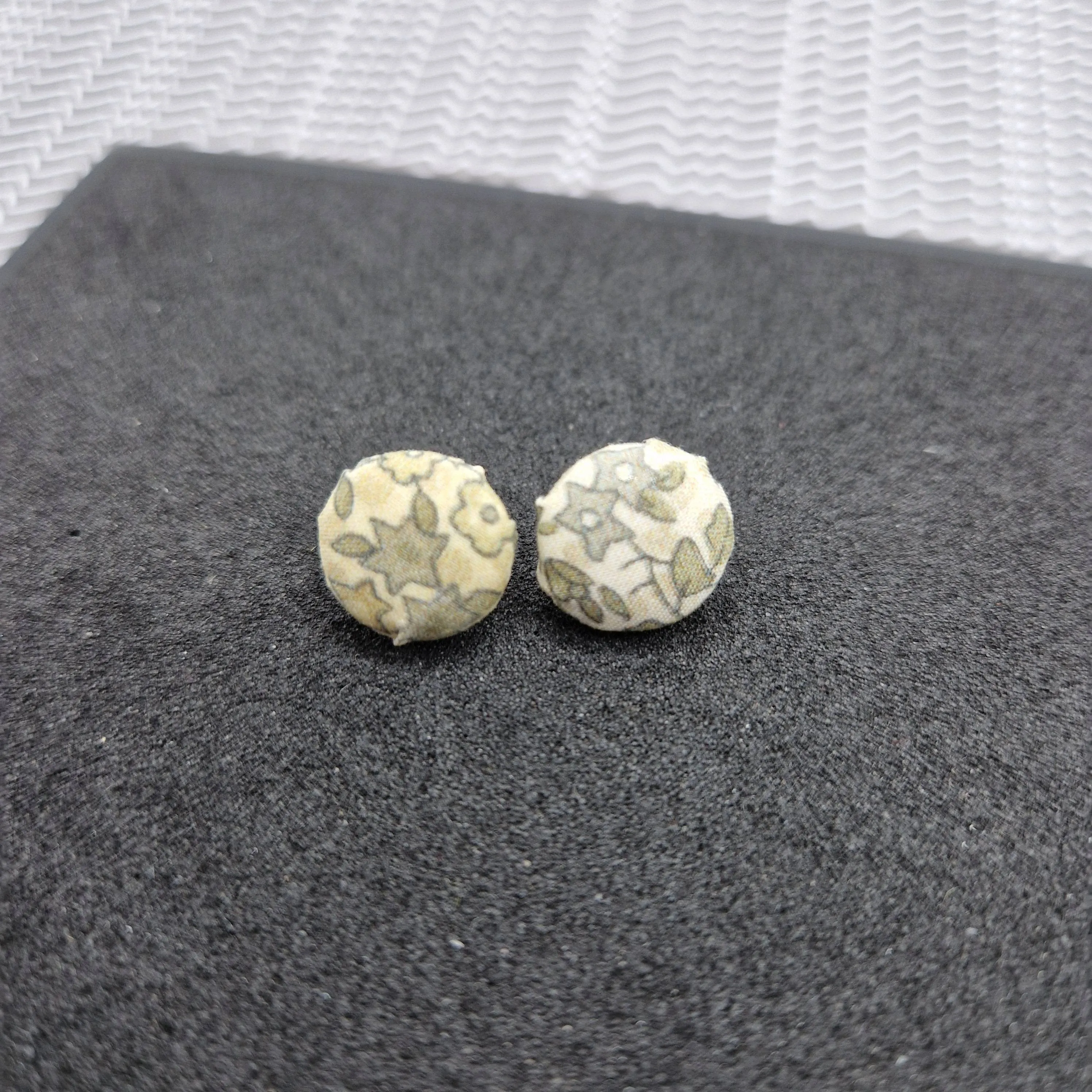 Bold and bright button stud earrings.