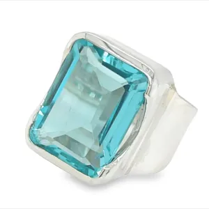 Bold Aquamarine Ring