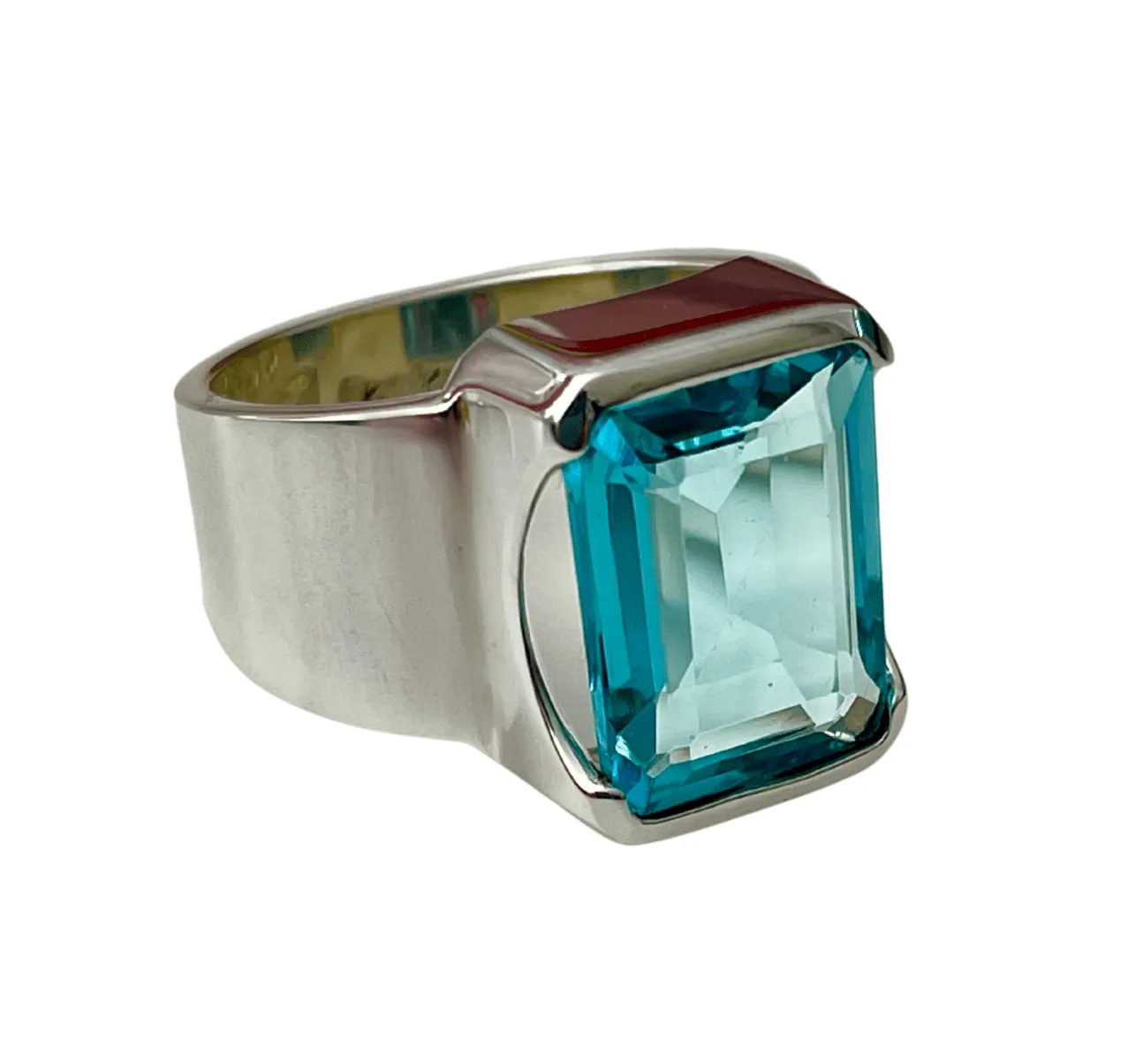 Bold Aquamarine Ring
