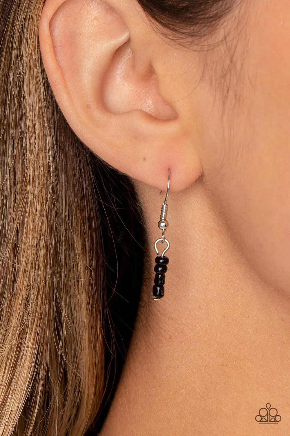 Bold Buds - Black Necklace-Paparazzi