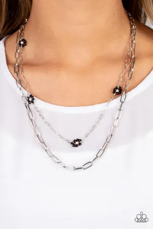 Bold Buds - Black Necklace-Paparazzi