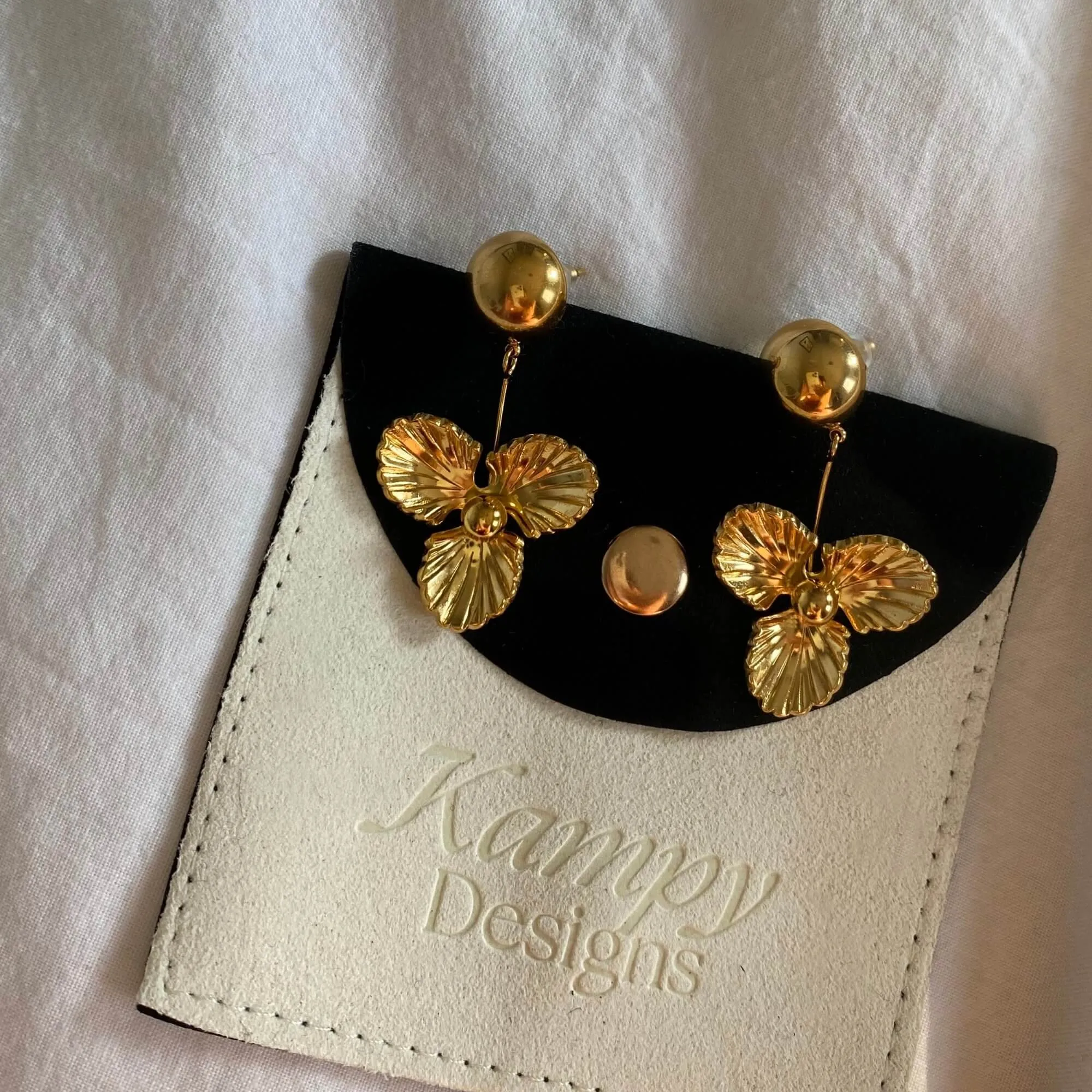 Bold Clover Drop Earrings