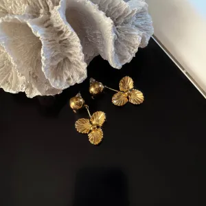 Bold Clover Drop Earrings