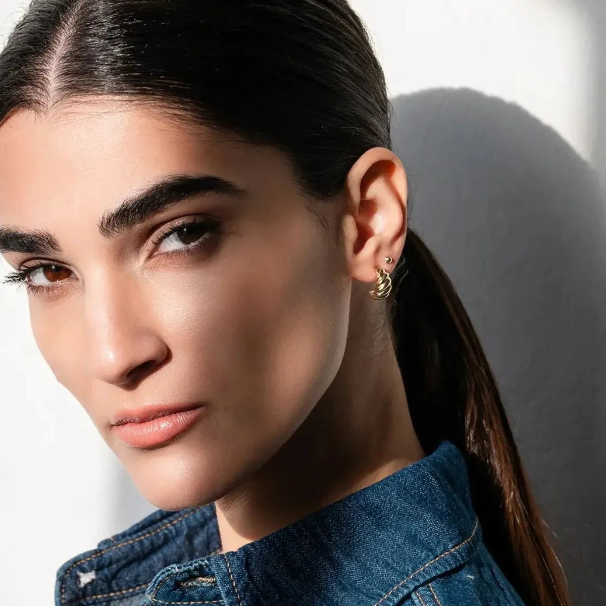 Bold Croissant Earrings (pair)