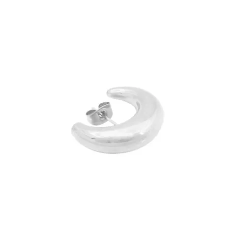 Bold Cuff Earrings - Silver