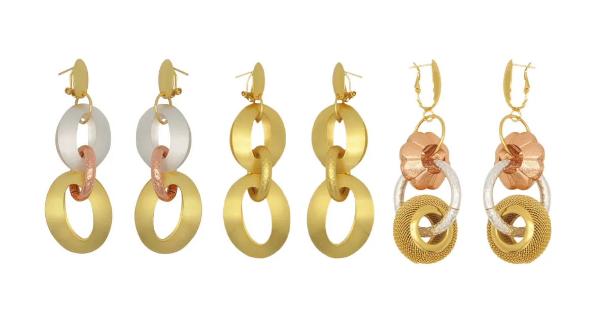 Bold Gold Chain Link Earrings
