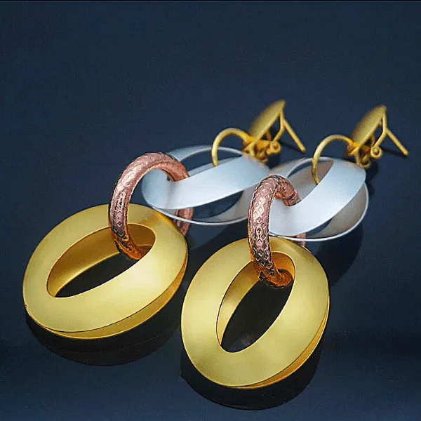 Bold Gold Chain Link Earrings