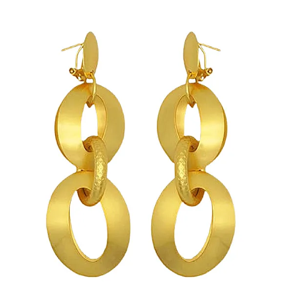 Bold Gold Chain Link Earrings