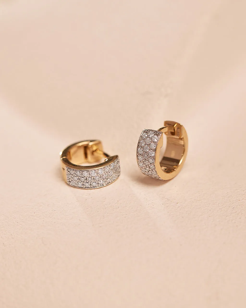 Bold Mini Diamond Hoops