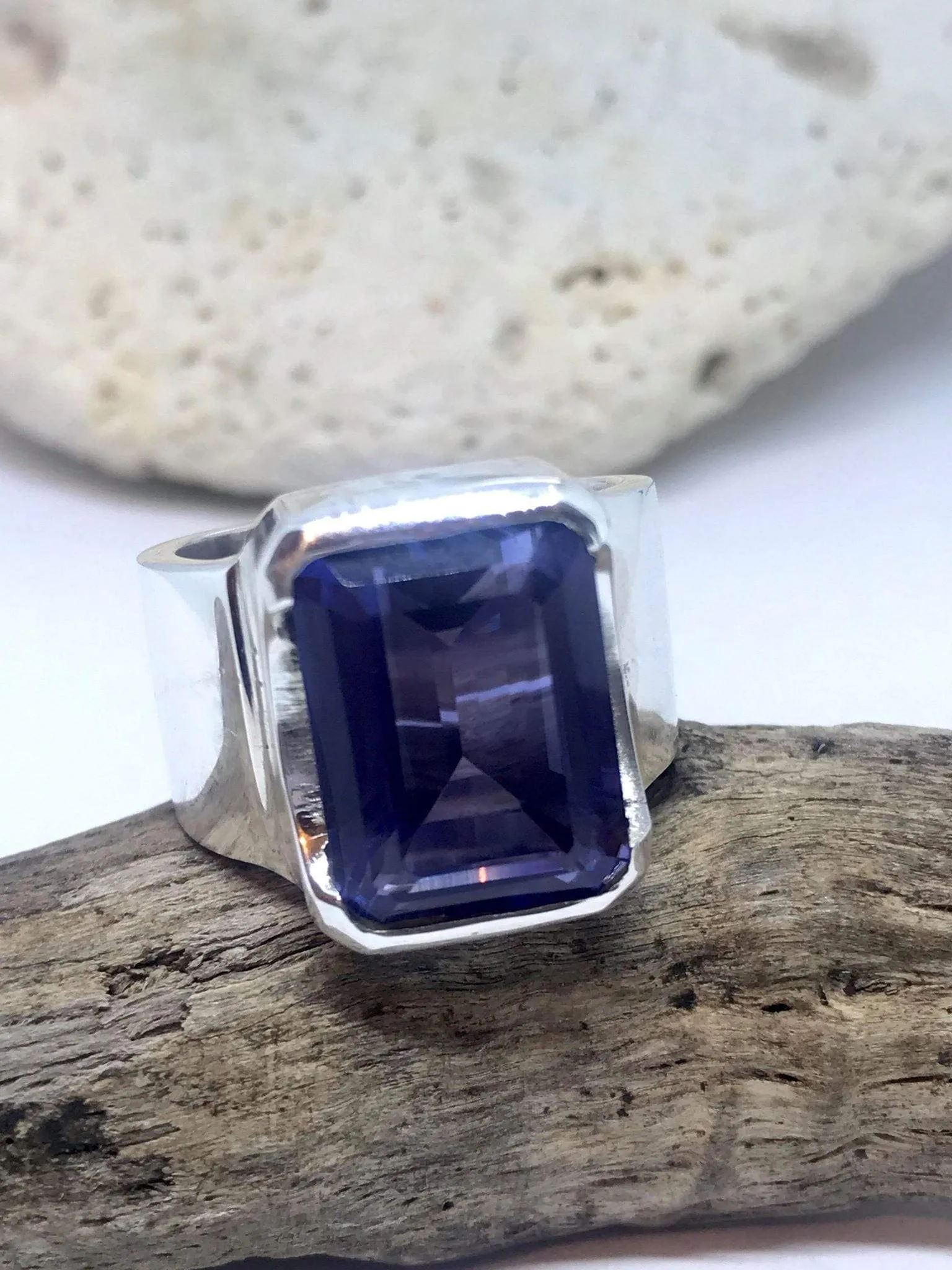 Bold Sapphire Quartz Ring