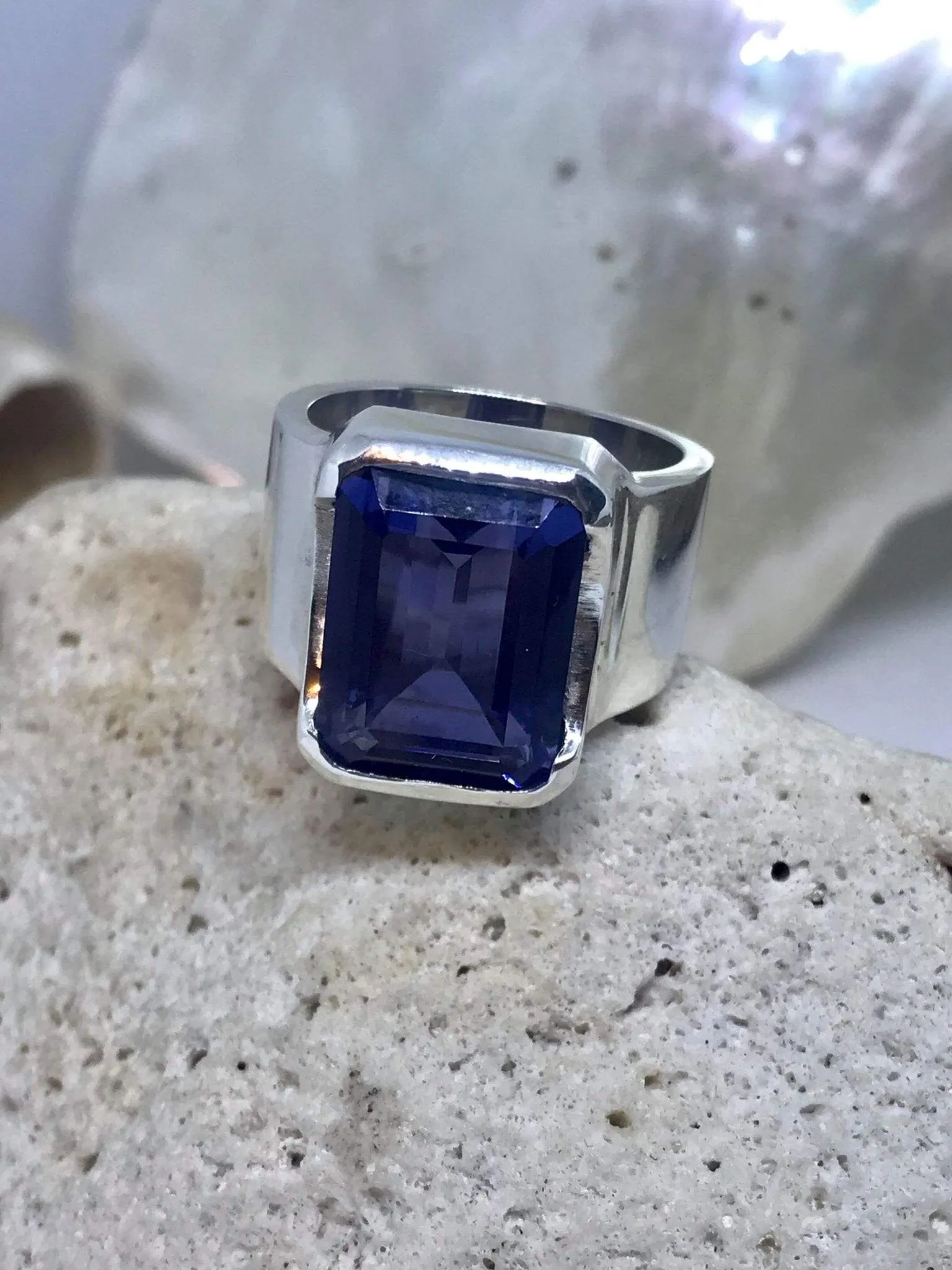 Bold Sapphire Quartz Ring