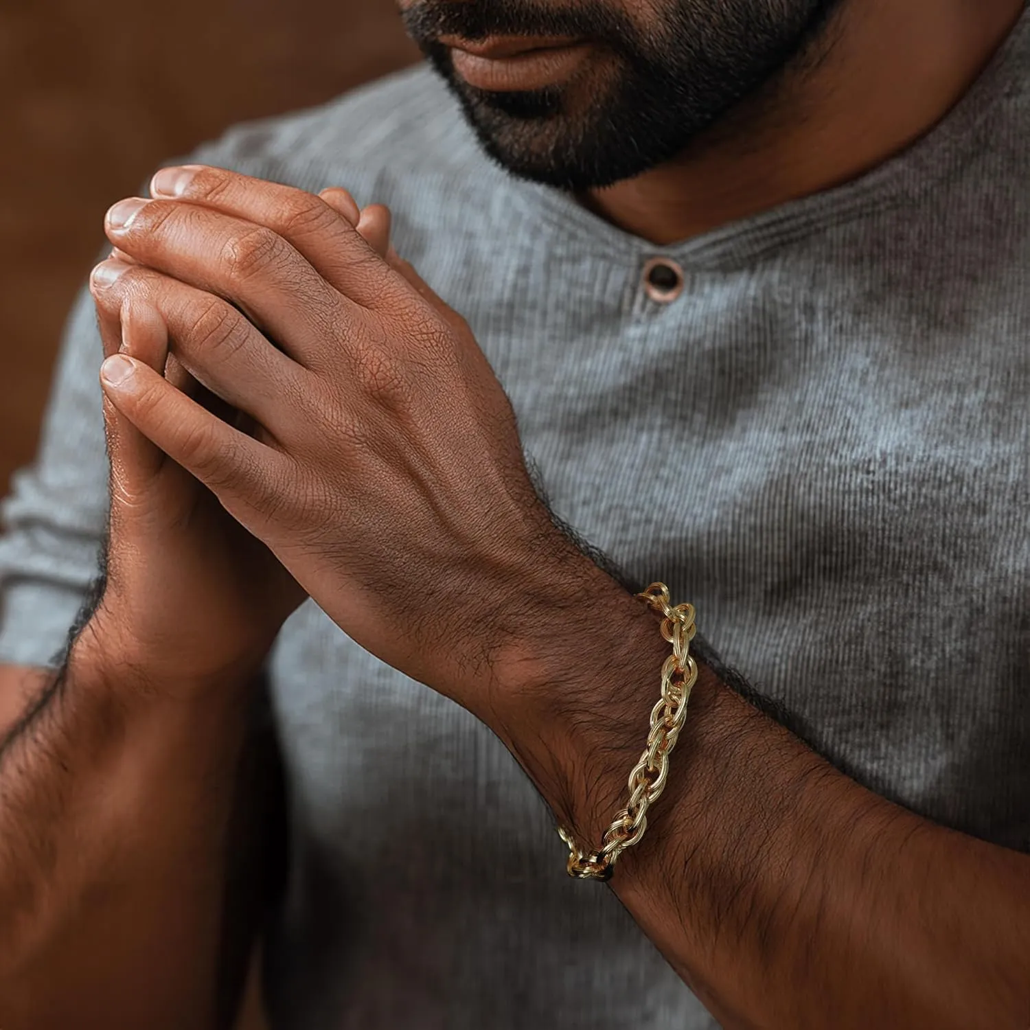 Bracelet 14K Gold Bracelets for Women Men Twisted Rope Chain Bracelet for Women Stackable Bracelets Gifts for Men Women 6.5, 7, 7.5, 8, 8.5in