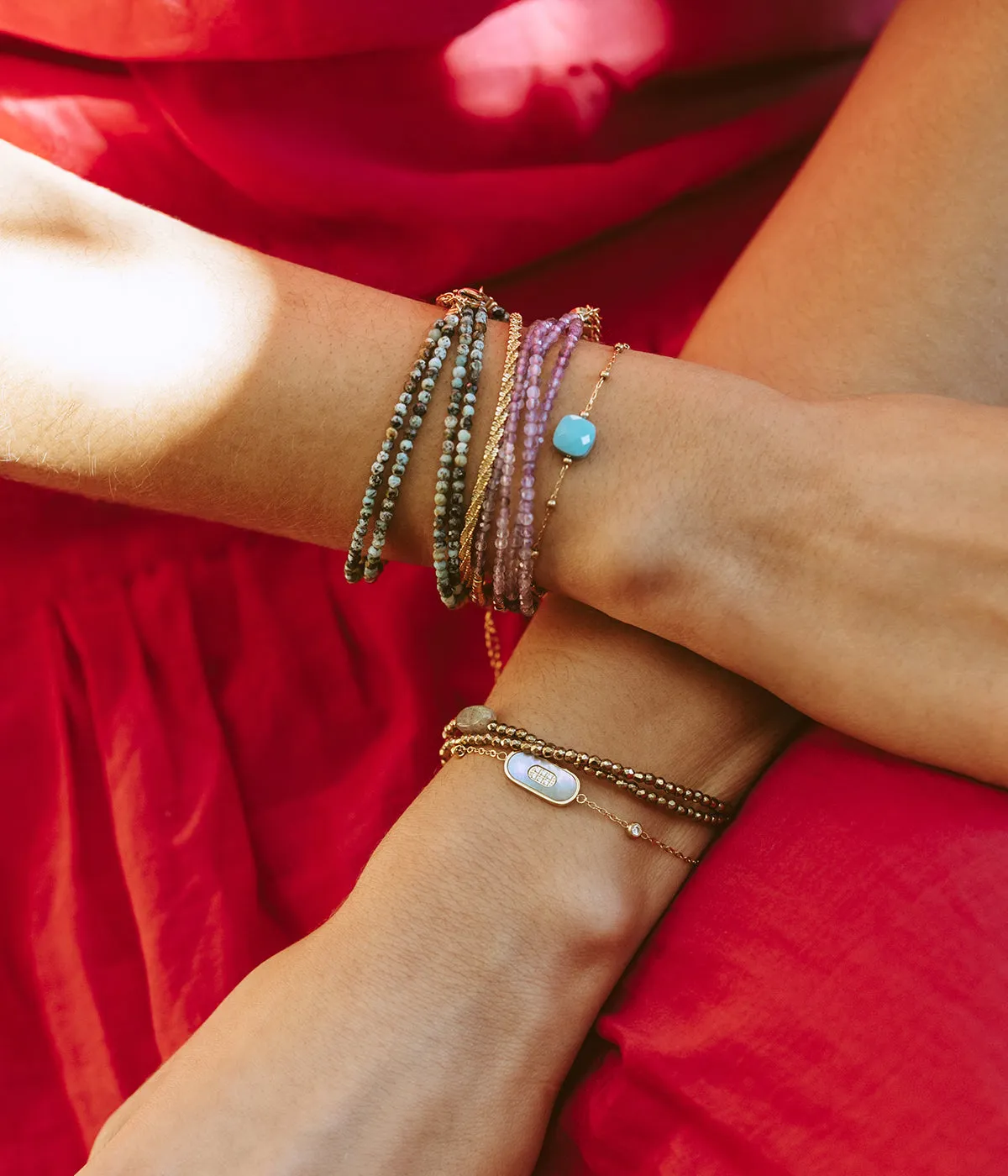 Bracelet Rice (Acier doré)