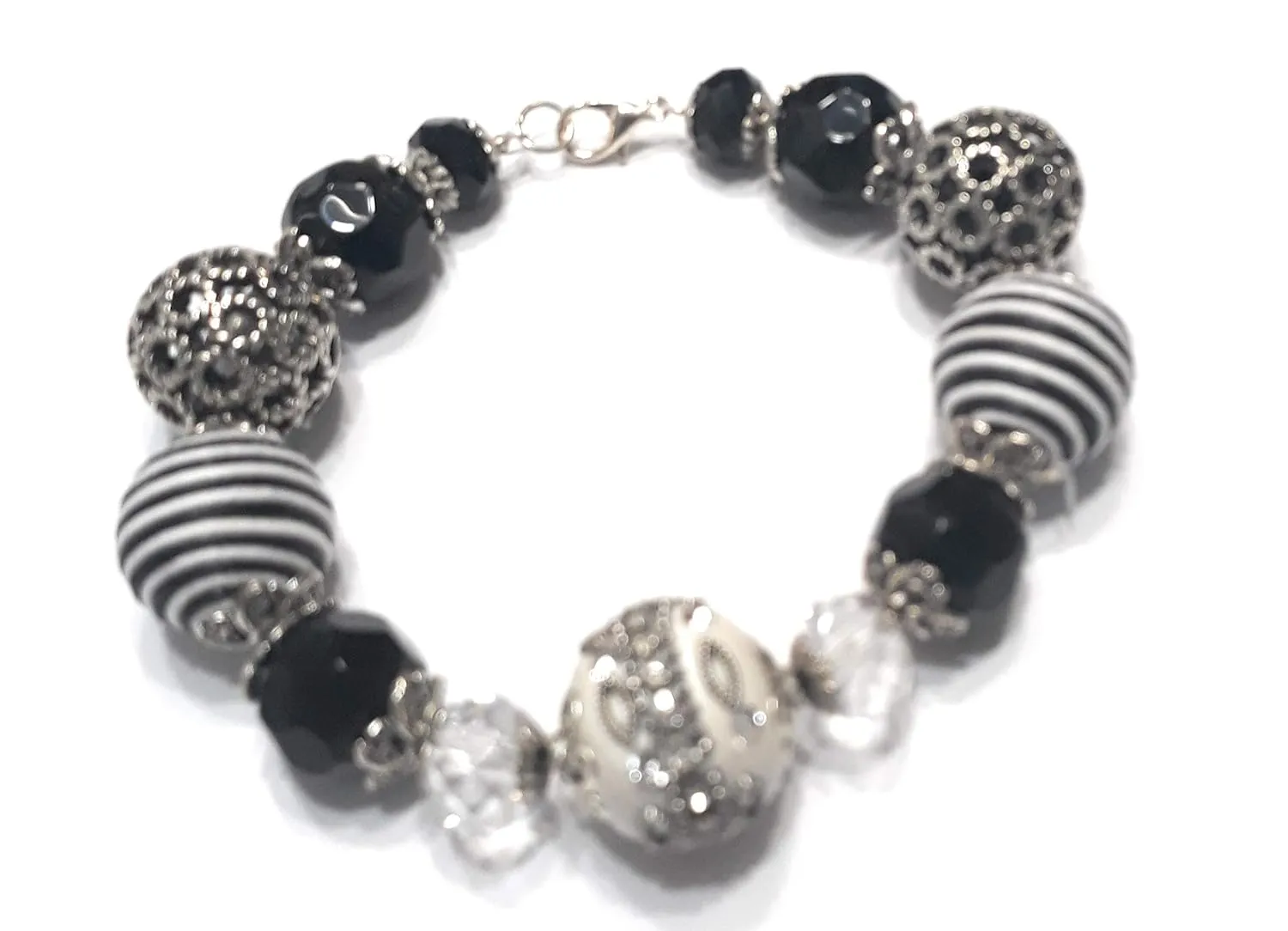 bracelets with beads.