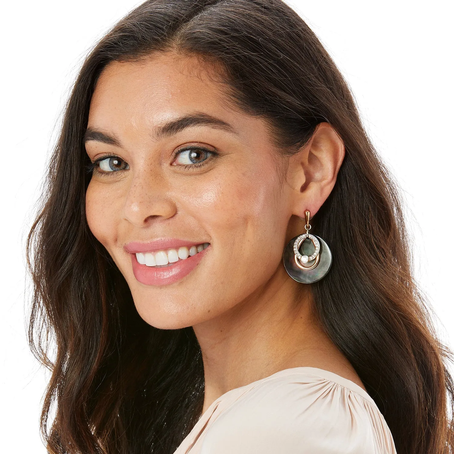 Brighton Neptune's Rings Shell Post Drop Earrings