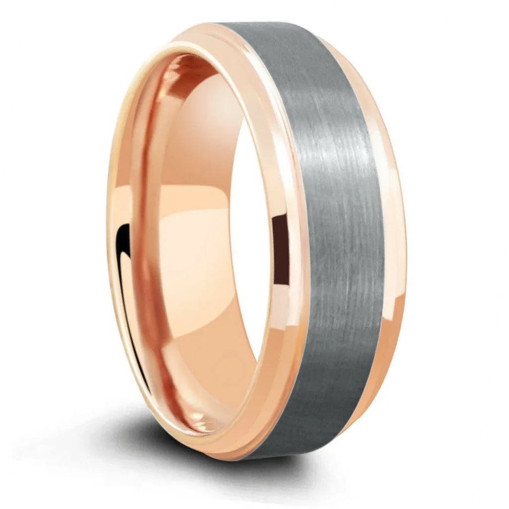 Brushed Silver Rose - Beveled