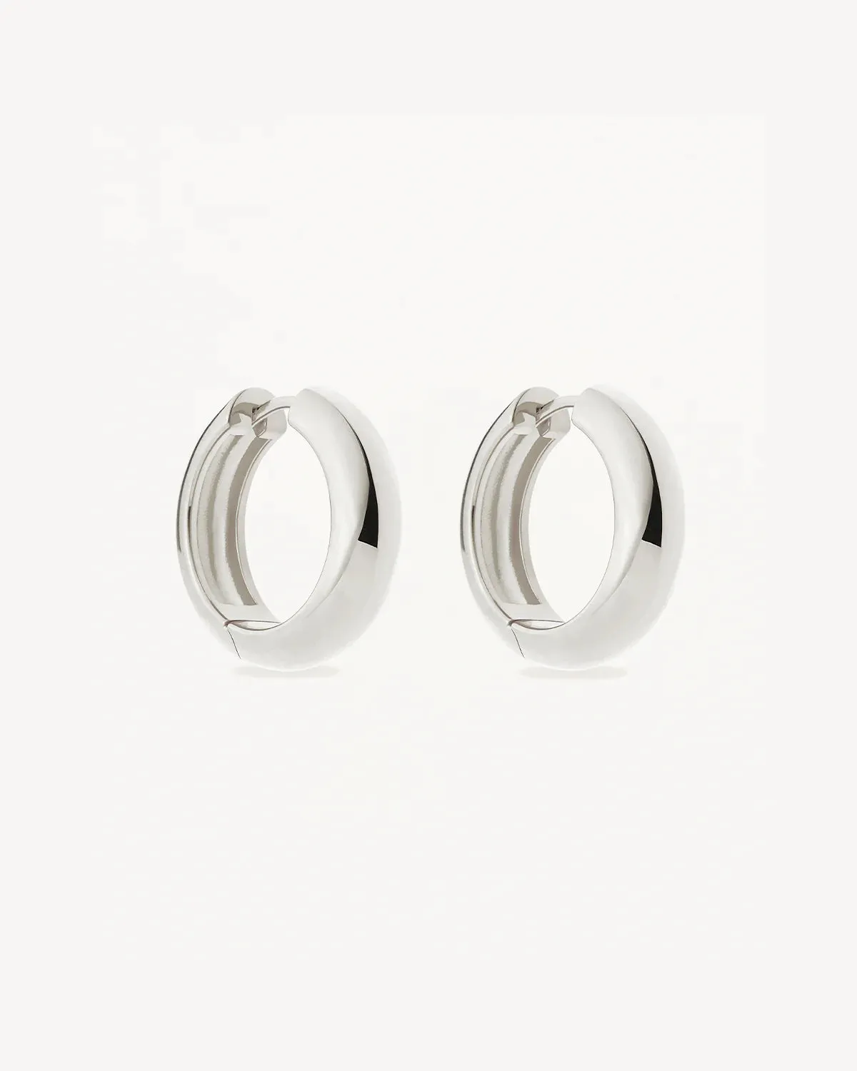 By Charlotte, Bold Large Hoops | Silver