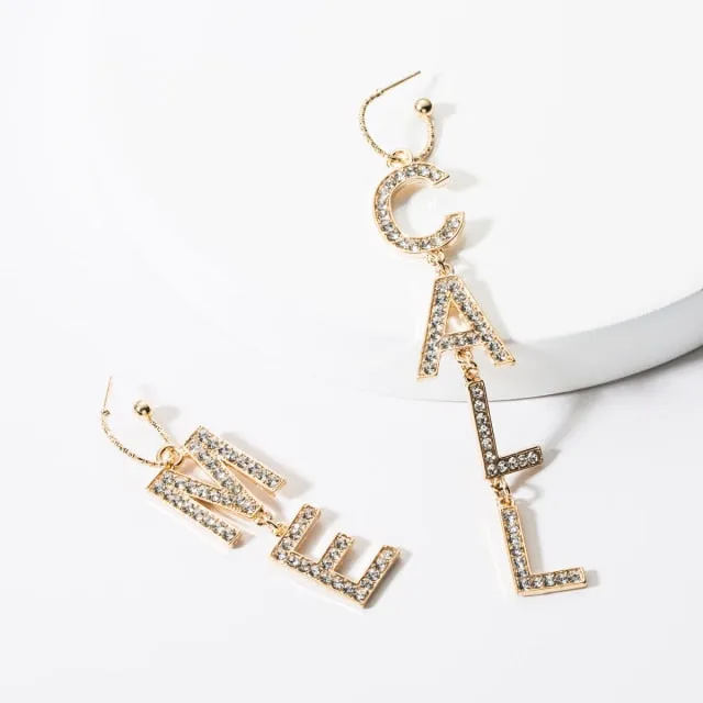 Call Me Rhinestone Earrings