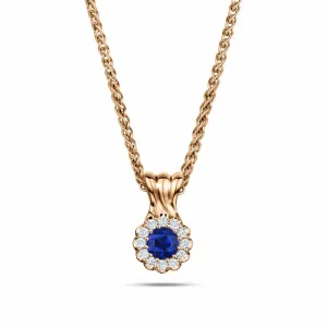 Cannelé Twist sapphire necklace