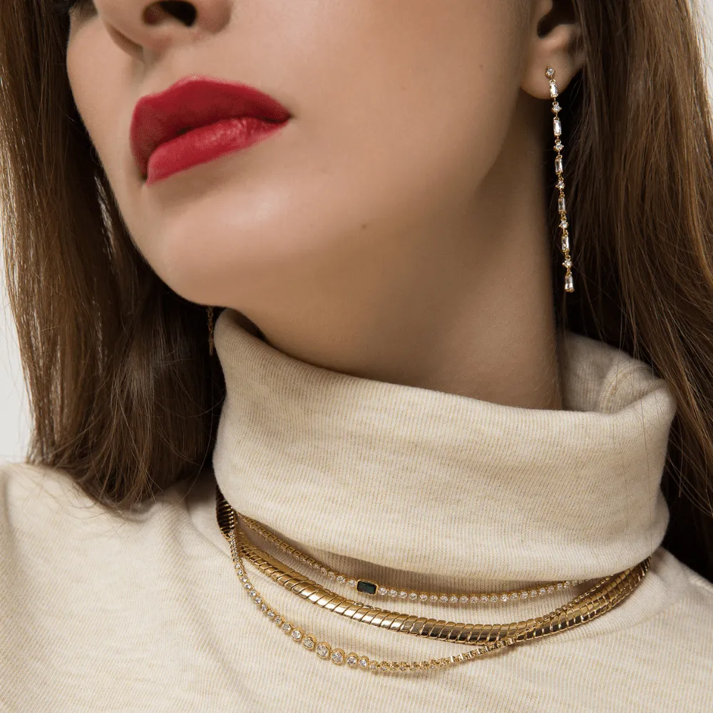 Cascade Elegance Drop Earrings