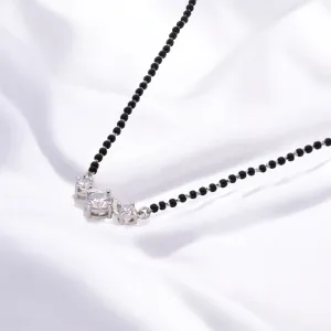 Celeste Harmony Diamond Mangalsutra in Sterling Silver | SKU : 0003535493