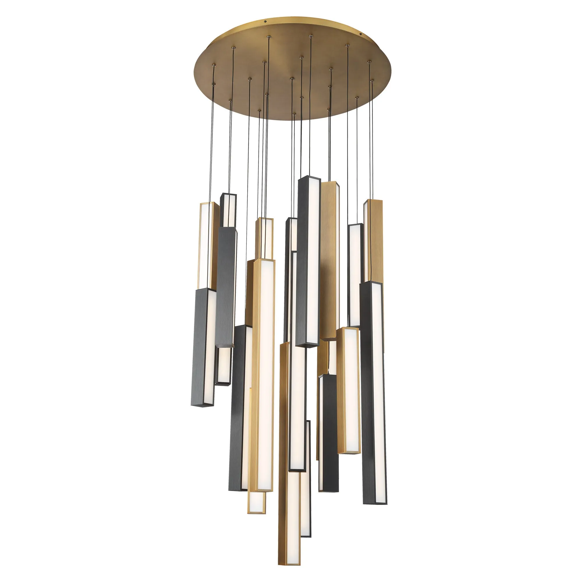 Chaos LED 21 Light Round Pendant