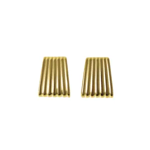 Charlotte RIbbed Statement Earrings