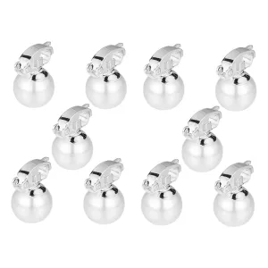 Chic Pearl Hair Clip Fashionable Bean Buckle Side Hair Clip Strong Grip
