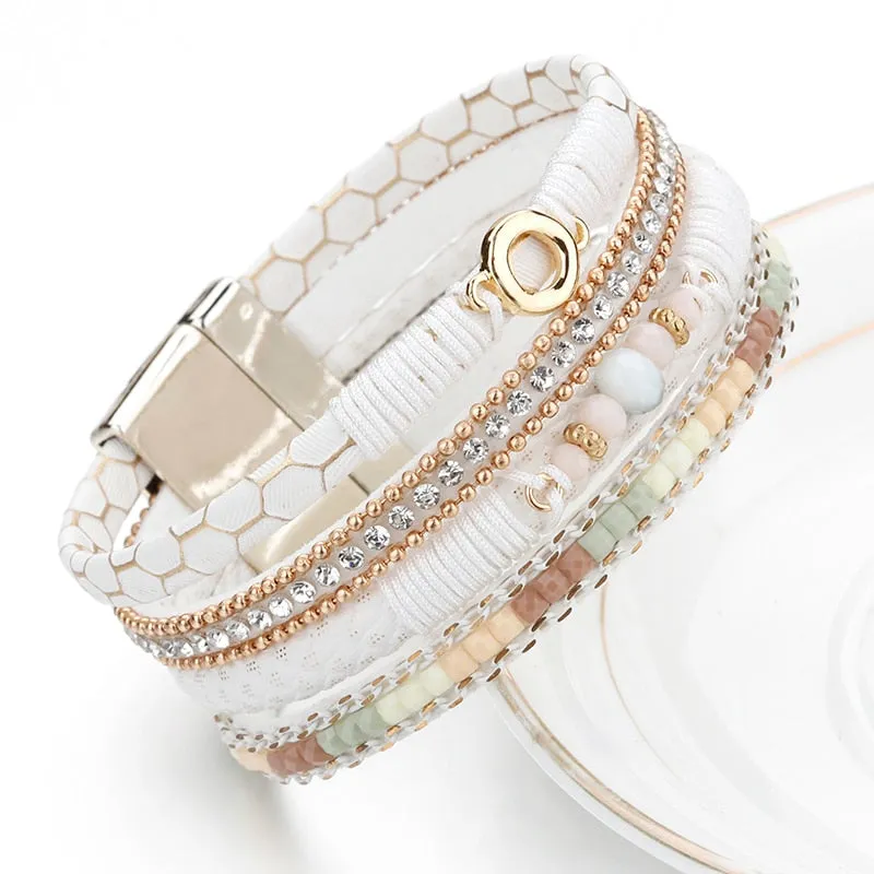 Chic White Multi-layer Bohemian Bracelet