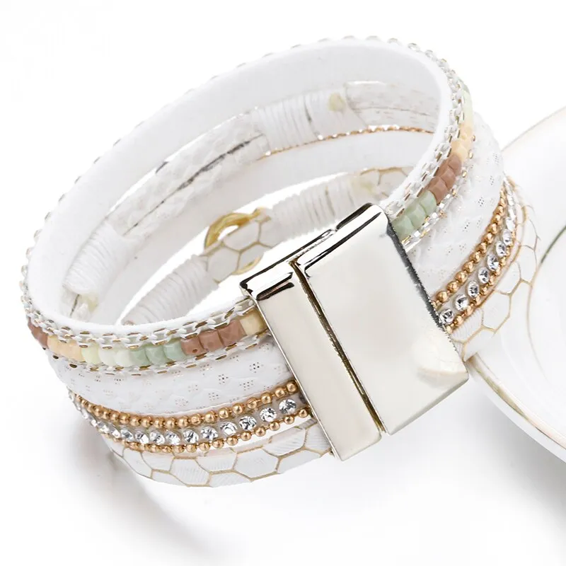 Chic White Multi-layer Bohemian Bracelet
