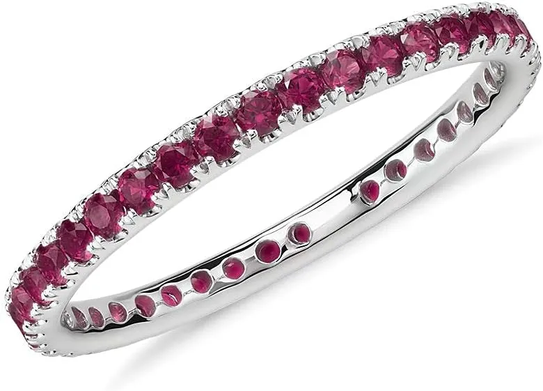 Choose Your Color Gemstone Band Rings 925 Sterling-Silver Beautiful Western Design