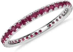 Choose Your Color Gemstone Band Rings 925 Sterling-Silver Beautiful Western Design