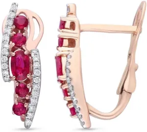 CindyGems&Jewels 2 Ctw Oval Cut Pink Ruby Engagement Clip On Hoop Earrings with 925 Sterling Silver