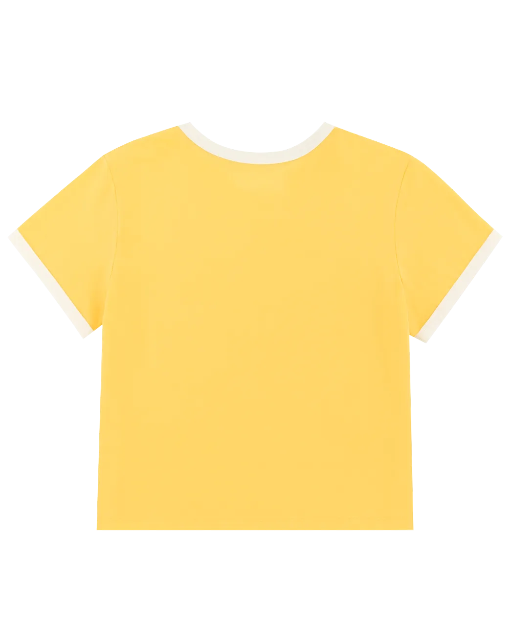 Cropped Logo Ringer - Yellow