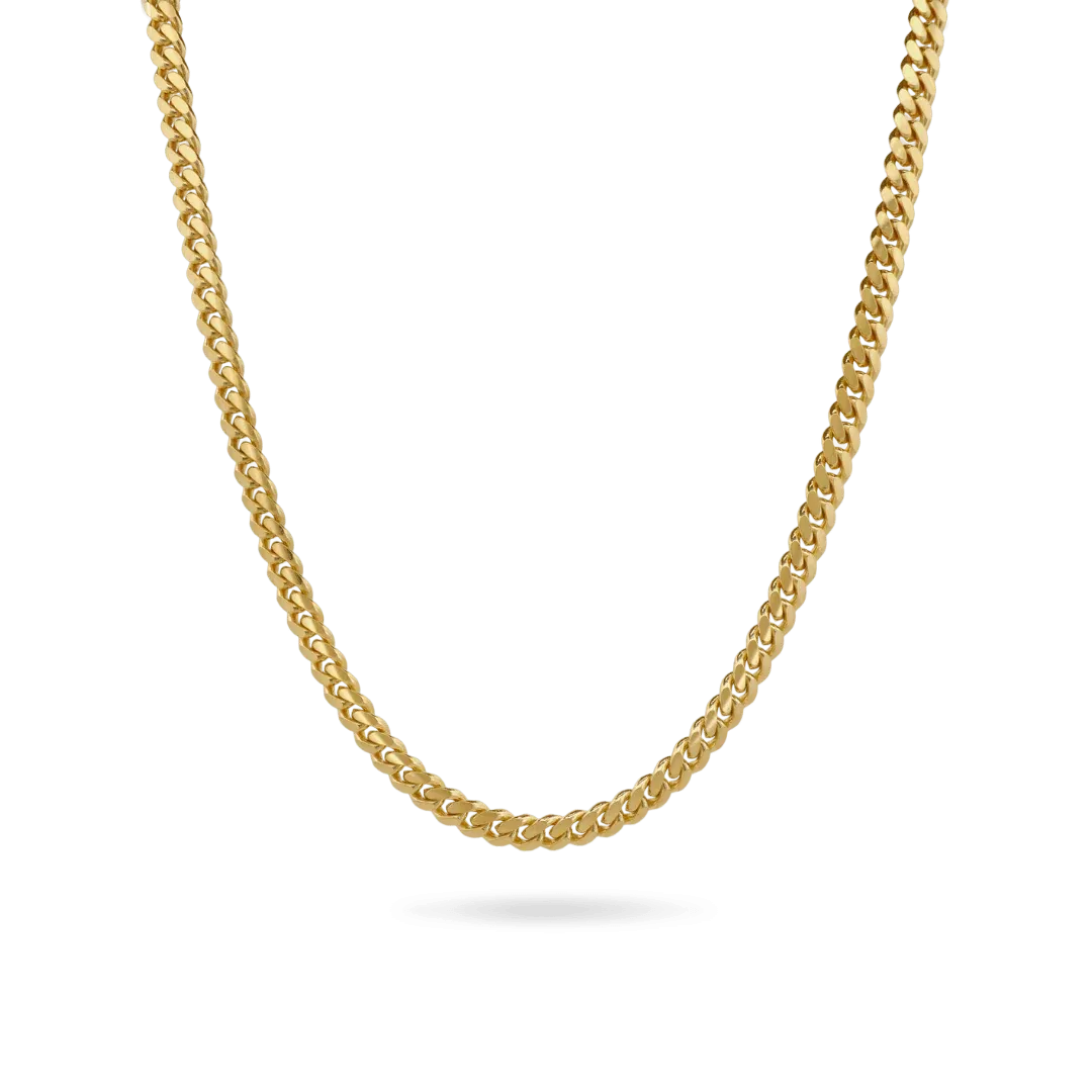 Cuban Link Chain 7mm Gold Plating