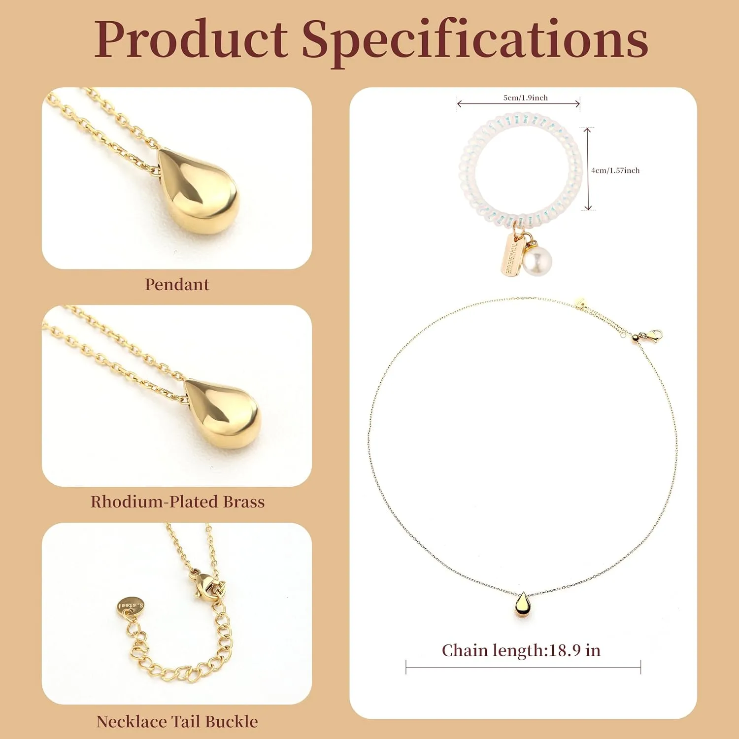 Cute Pendant Dainty Gold Necklace for Women | 14k Gold & SIlver Plated Womens Necklaces with Bracelet | Small Love Waterproof Necklaces for Women