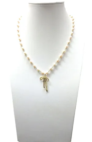 CZ Bow Necklace