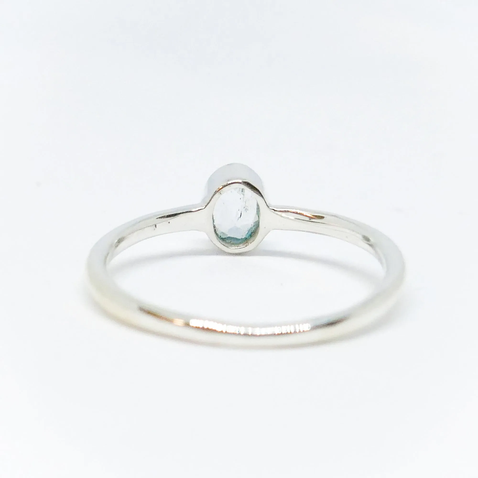 Dainty Blue Topaz Ring