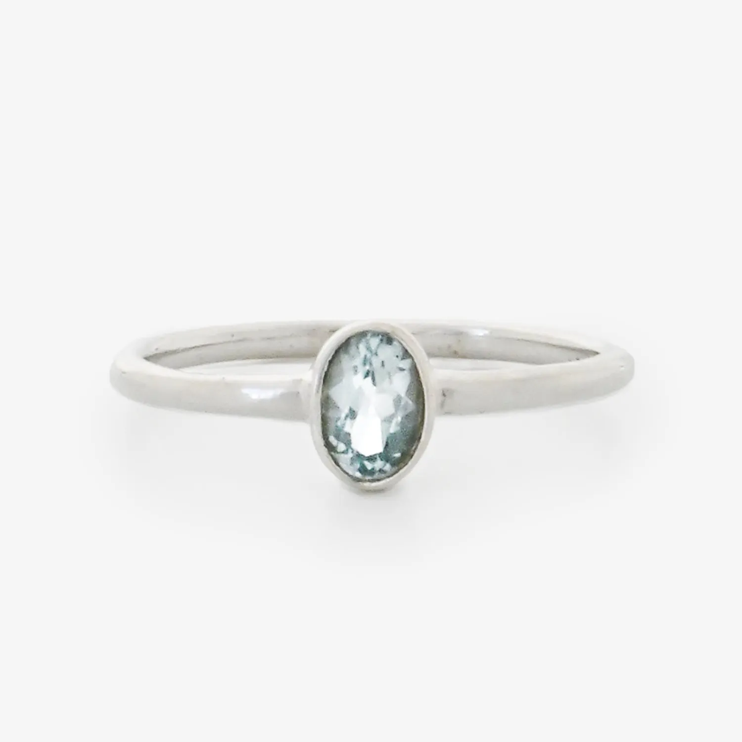 Dainty Blue Topaz Ring