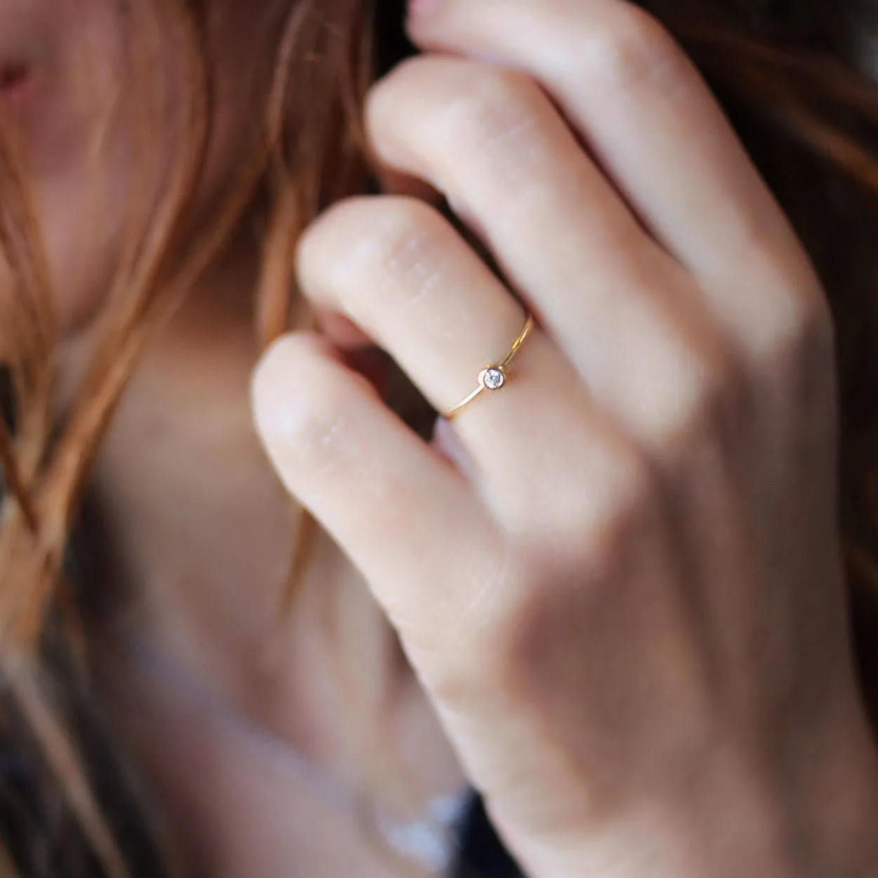 Dainty Diamond Stacking Ring ♥