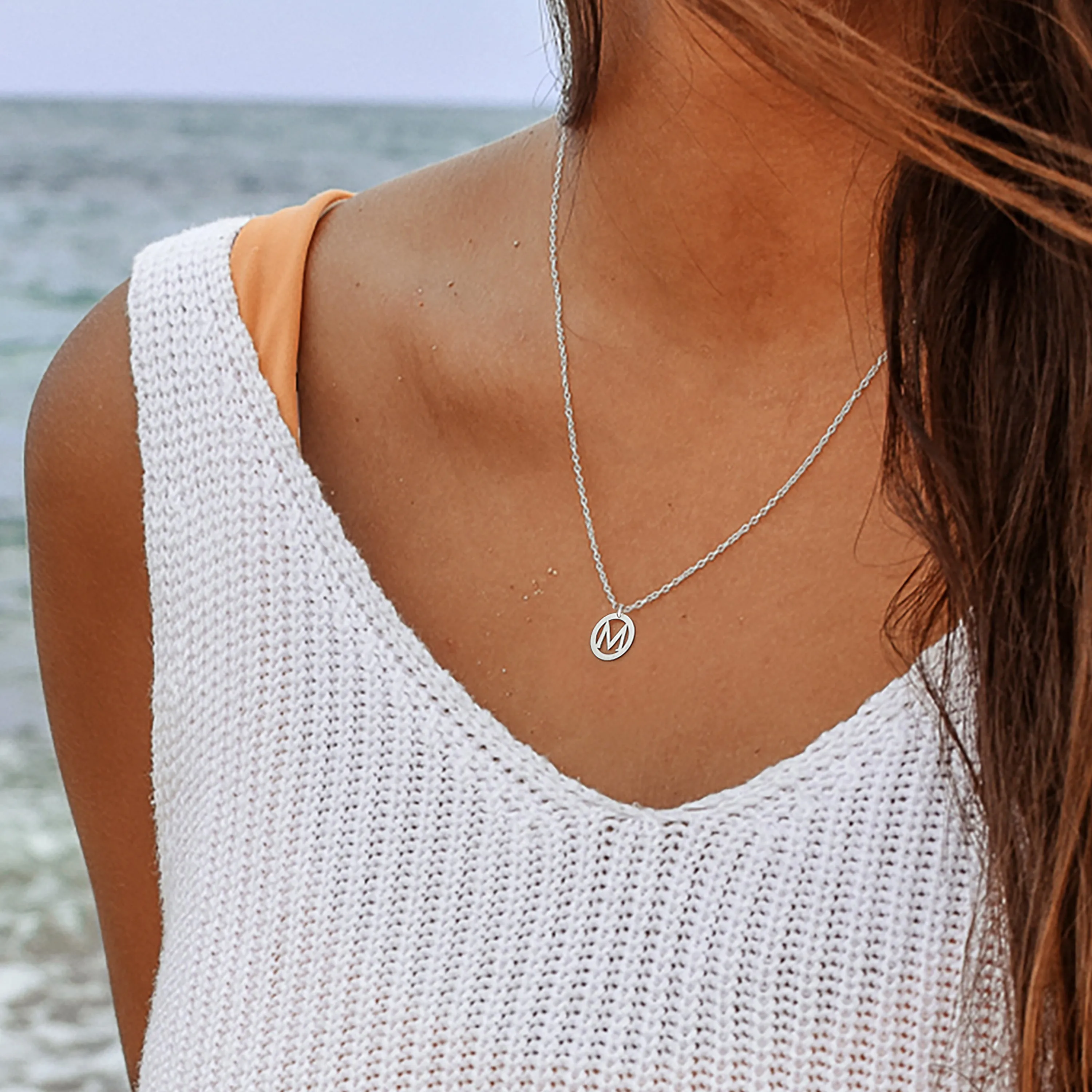 Dainty Initial Pendant Necklace