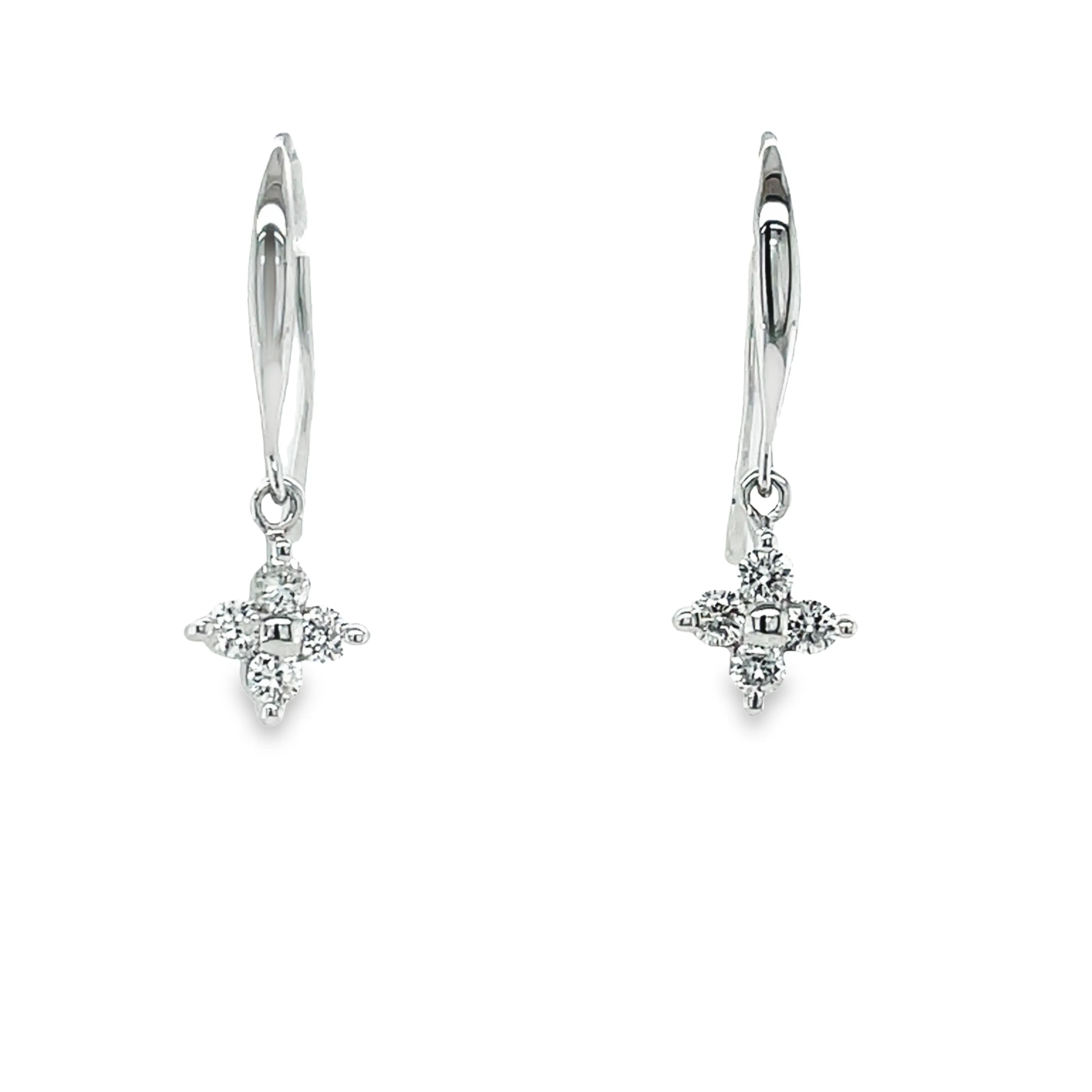 Dangling Diamond Earrings