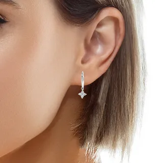 Dangling Diamond Earrings