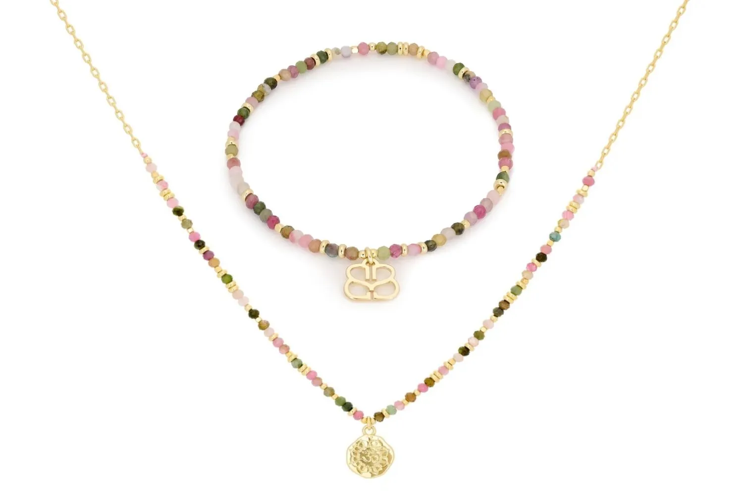 Dash Tourmaline Necklace and Bracelet Set