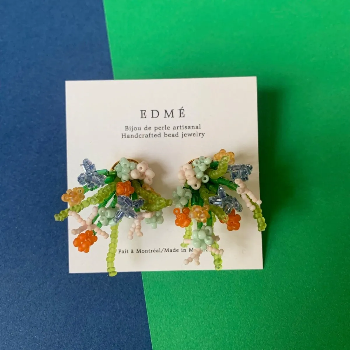 Edmé Beads Flower Arrangement Earrings