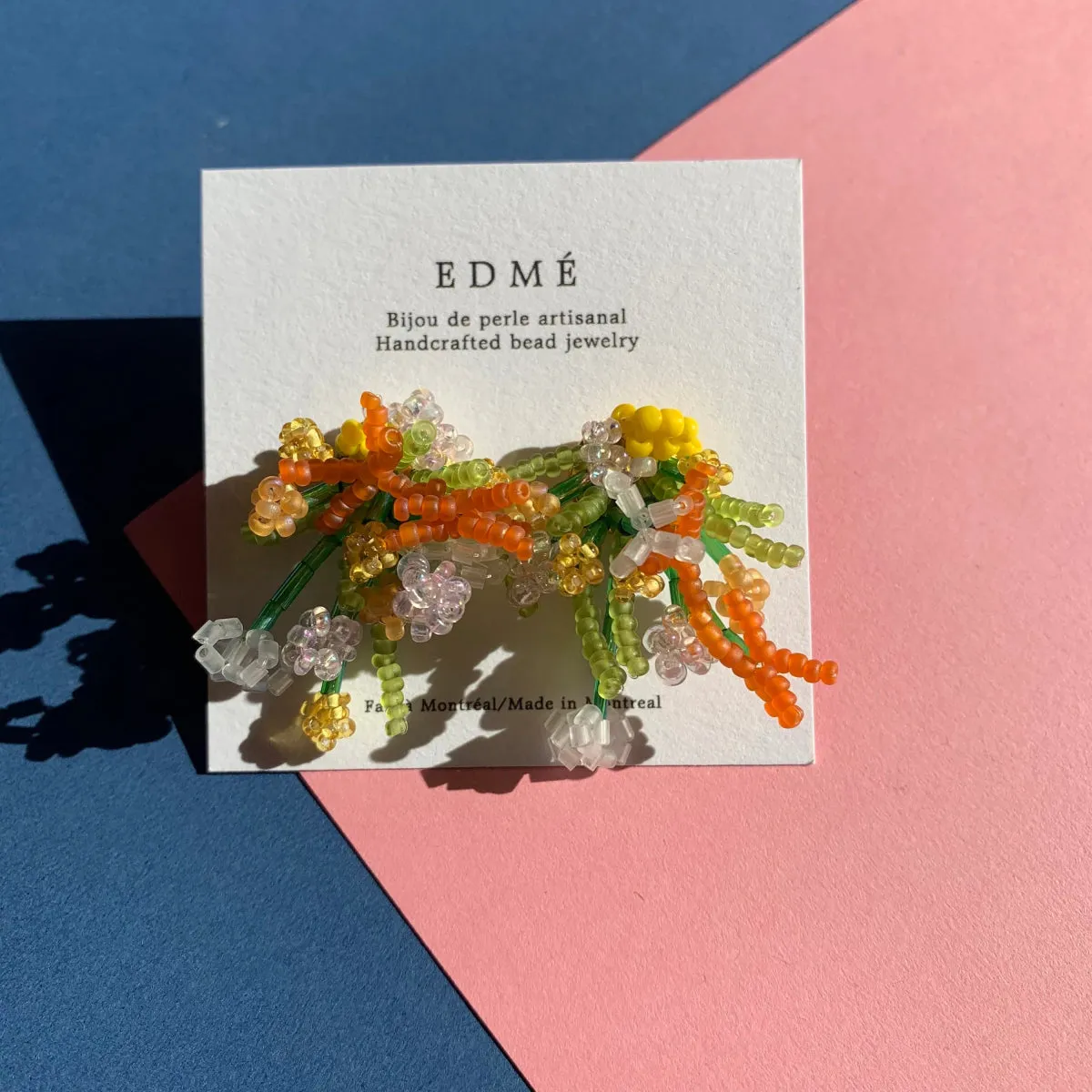 Edmé Beads Flower Arrangement Earrings